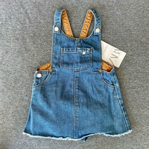 Zara Other - NWT Zara Baby Denim Dress Set 12-18 Months Outfit Girls